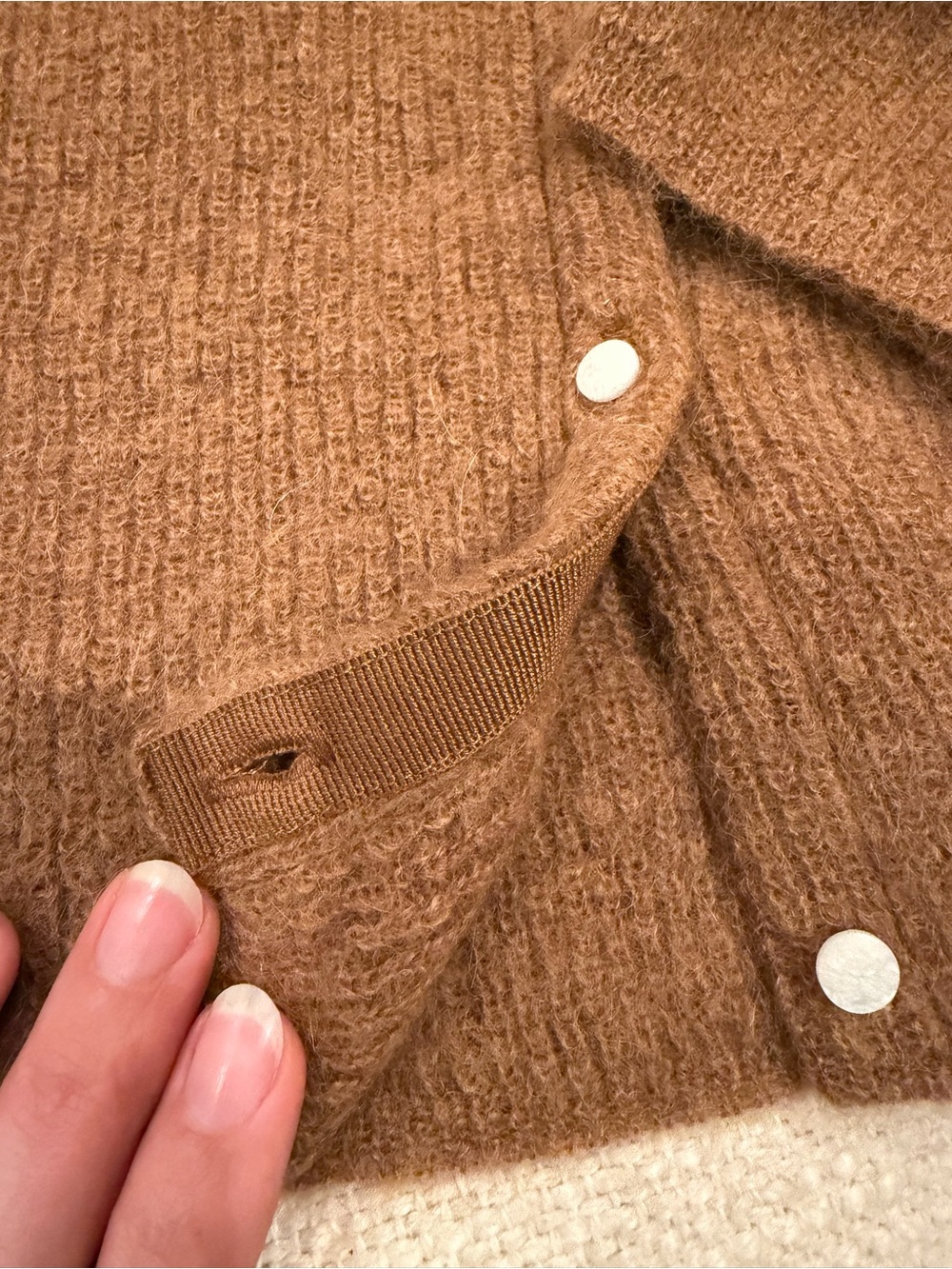 Sezane Gaspard Size M in Camel - Picture 4 of 9